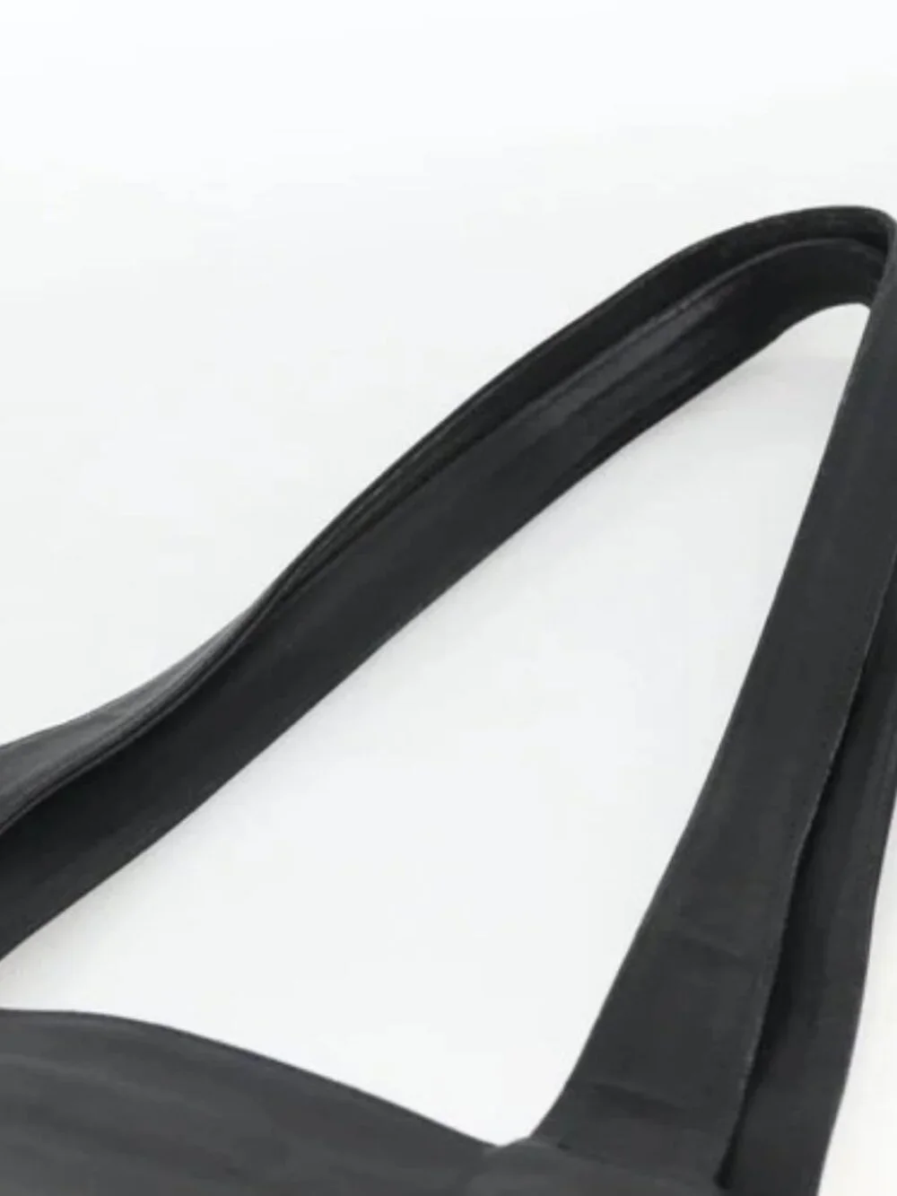 CHANEL Tote Bag Leather Black CC Auth bs34155